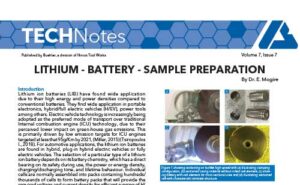 Lithium Battery Sample Preparation Buehler Guide