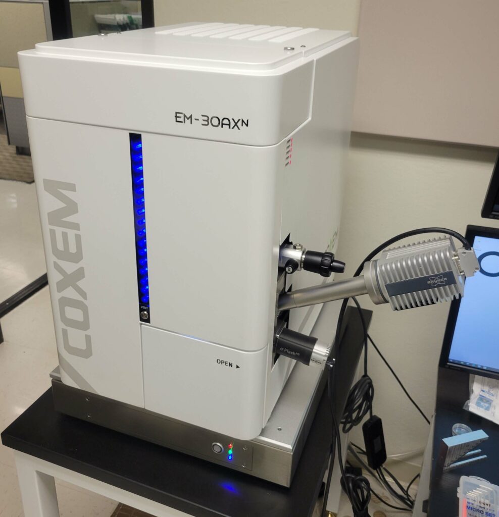 Coxem EM-30 benchtop scanning electron microscope